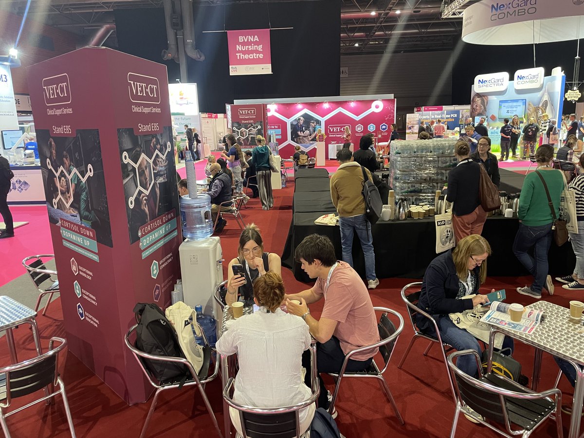 VetCT's tweet photo. Heading to the catering area for lunch? 

Don't forget to visit us at the VET.CT stand to find out how our services are helping veterinary teams to rediscover the joy of practice. 😍🐕🐎🐈🐍

#vetct #vetpractice #bvalive https://t.co/1AzKIKqwYm