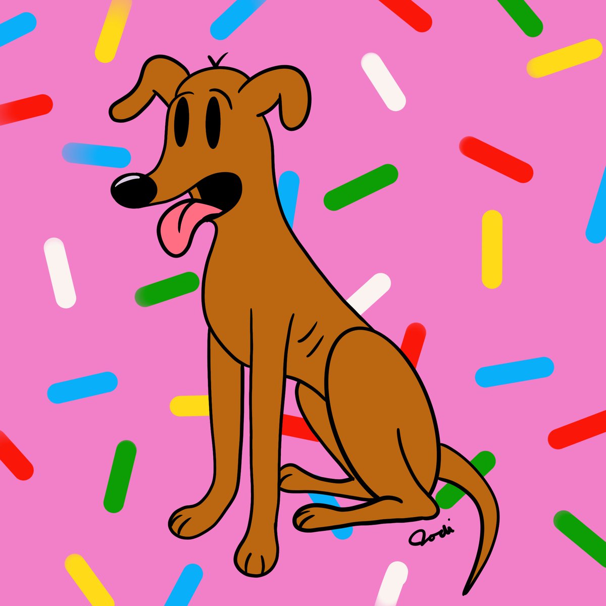 soukicomics's tweet photo. Happy #NationalDonutDay 🍩 and happy Friday! Here is Santa's Little Helper from The Simpsons
#fanartfriday #fanart #santaslittlehelper #thesimpsons #simpsons #mattgroening #donutday #famousdogs #cartoondogs #digitalart https://t.co/KTGli7qe1k