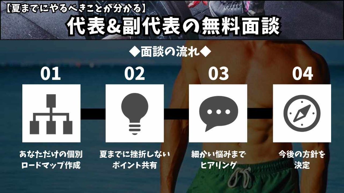 motebody_pua's tweet photo. 🔻体刺し一門 45日プログラム募集開始🔻
🔥45日でモテボディを実現🔥 ※限定9名

・自分の体がだらしない
・かっこよくなって異性にモテたい
・夏に似合う男らしい体になりたい
・短期間で海やプールで戦える体に仕上げたい

結局、これらは「正しい筋トレ」「正しい食事管理」を行えば誰でも実現できるんよね。ただ、1人で正しい方向に向かって、虎視眈々と継続するのはかなり難しい。途中で挫折する人がほとんどの世界。

今回の「45日プログラム」は、完全パーソナルではなくて「グループ制」で進行するから、最高の仲間と切磋琢磨することができる。なそぱもそうやけど、結局合流するのが大事やし、仲間がいる環境は最強。

実際、4,5月に開始した90日,60日プログラムでは全員着実に成果が出てきてるし、僕と @takuya775551 が筋トレ・食事を徹底管理して道を外さないようにナビゲーションするから、短期間とはいえある程度仕上がると思うね👍

夏までガチでラストチャンス！！！

▼期間
6/23(日)〜8/7(水)

▼募集人数
限定9名

▼参加希望、無料面談
エースまでDMお願いいたします！