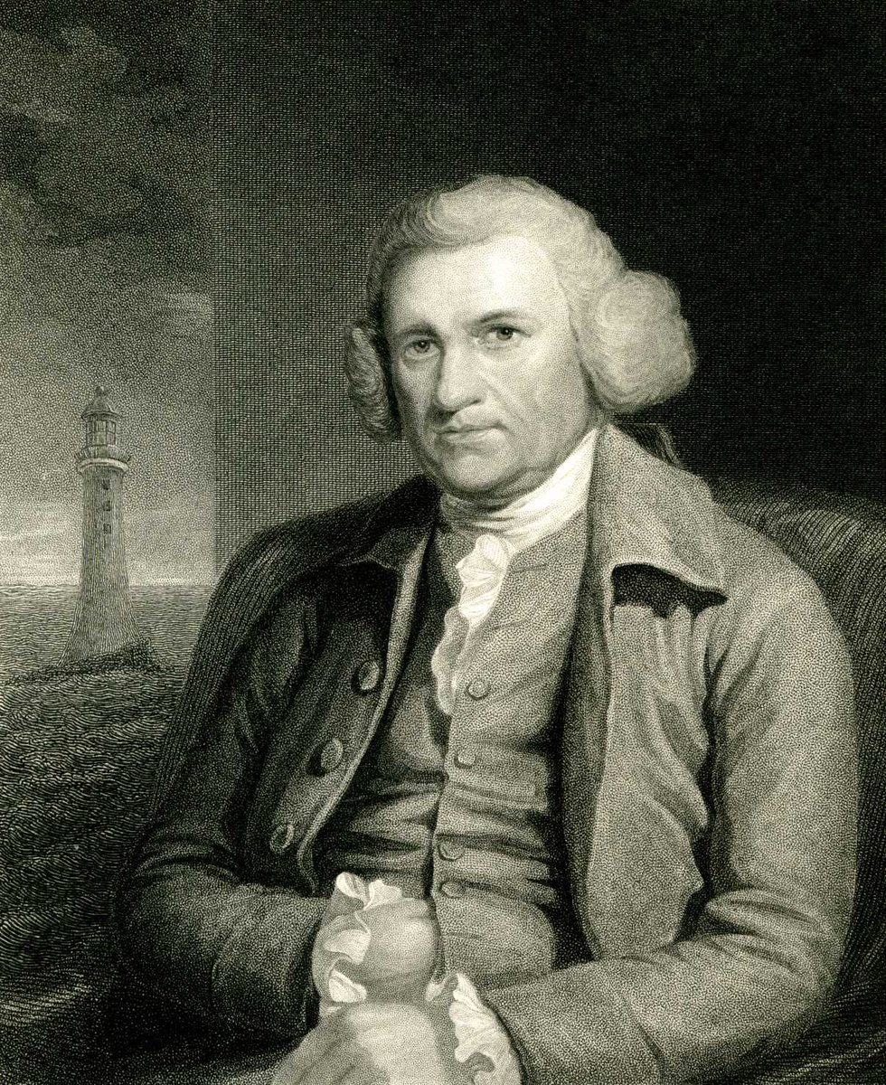 concretelibrary's tweet photo. John Smeaton, born #OTD 1724, was the first to be called a ‘civil engineer’.  Famously, when building the Eddystone Lighthouse, he discovered that the best hydraulic limes were those with an argillaceous admixture, a key step in the development of #cement. https://t.co/qXHqtdXwAZ
