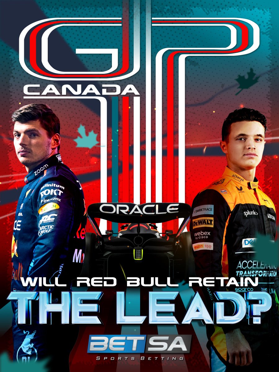 Can Red Bull hold onto their lead, or will a new contender rise in Canada?

Back your driver - betsa.co.za/sport/MotorSpo…

#BetSA #Betting #SportsBetting #CanadianGP #F1 #MontrealGP #RaceWeekend #CircuitGillesVilleneuve #Motorsport #F1Fans #RedBullChallenge #RaceToWin