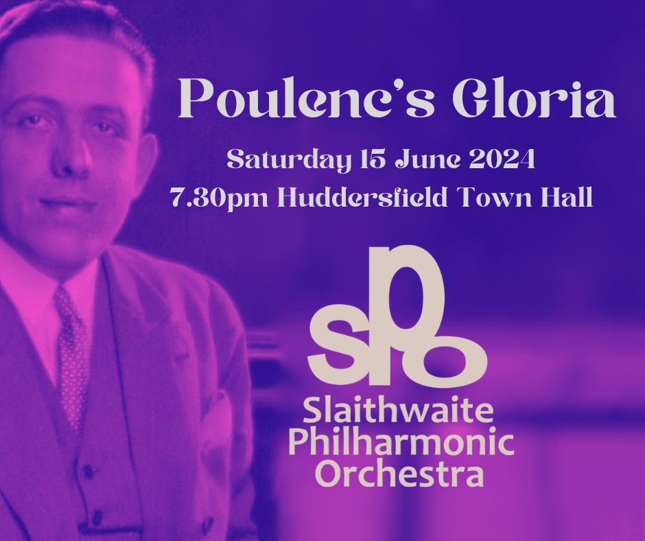 SPO takes Pride in Poulenc!
Our next concert - Huddersfield Town Hall 15 June at 730pm, is the same day as Kirklees Pride. We join St George's Singers in a concert featuring the Gloria by famously gay composer, Poulenc.
Everyone is welcome at our concerts

ticketing.kirklees.gov.uk/kirkleestownha…