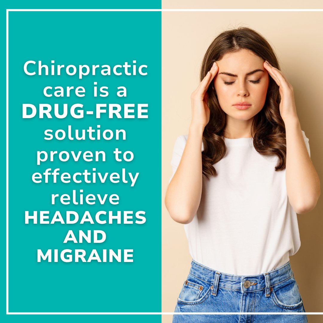 🌟 Suffering from recurring 𝗛𝗲𝗮𝗱𝗮𝗰𝗵𝗲𝘀 or 𝗠𝗶𝗴𝗿𝗮𝗶𝗻𝗲? Discover the natural, drug-free relief chiropractic care offers! We don't just treat symptoms, but we also address 𝘂𝗻𝗱𝗲𝗿𝗹𝘆𝗶𝗻𝗴 issues, providing a 𝗹𝗼𝗻𝗴-𝘁𝗲𝗿𝗺 solution. #Chiropractic