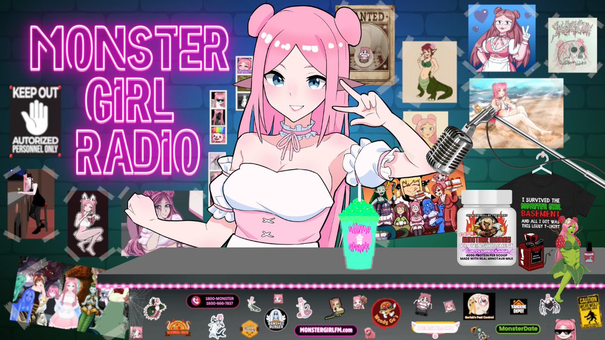 ShortcakeASMR's tweet photo. Announcing my new video project...MONSTER GIRL RADIO!

An alternate reality radio show with music, a quiz, various callers and in-world commercials. 

Featuring 20 guest creators, you can find them in the thread below 🎙️

https://t.co/JgsfNJuqtH https://t.co/GykPtj6Oxp