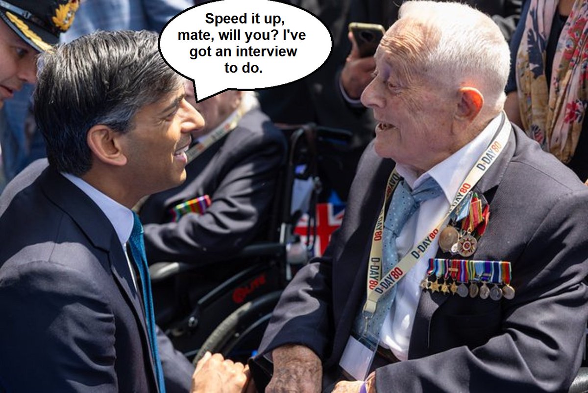 Au revoir Rishi Sunak! (Who is advising this fool?) 
Prime Minister  Resign Johnny Mercer D-Day
#ToriesAreDone Kuenssberg Tim Montgomerie Apology BBC Breakfast The French The PM  #torysout Shameful Camilla Macron Penny Mordaunt Cenotaph Michael Foot Votes Zelenskyy British PM