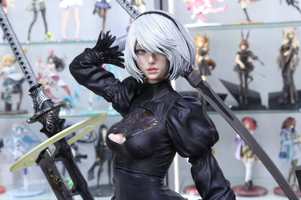 forcas2020's tweet photo. 買っちった

一人で組み立てるのしんど😇

SQUARE ENIX MASTERLINE　NieR:Automata　1/3スケール 2B（ヨルハ二号B型） https://t.co/GZLzst8CoP