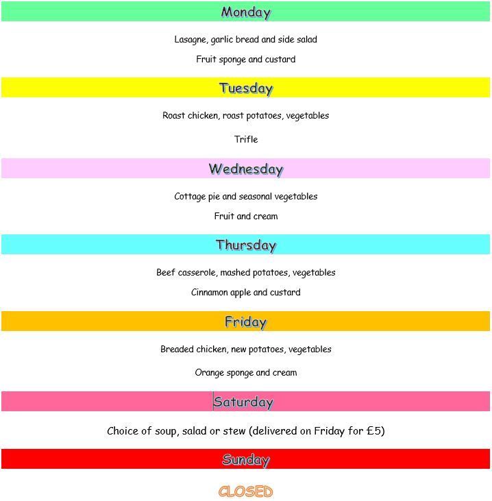 Here's what's on the menu from Monday 10th June. For allergen details please see our website - buff.ly/4bVNKZB