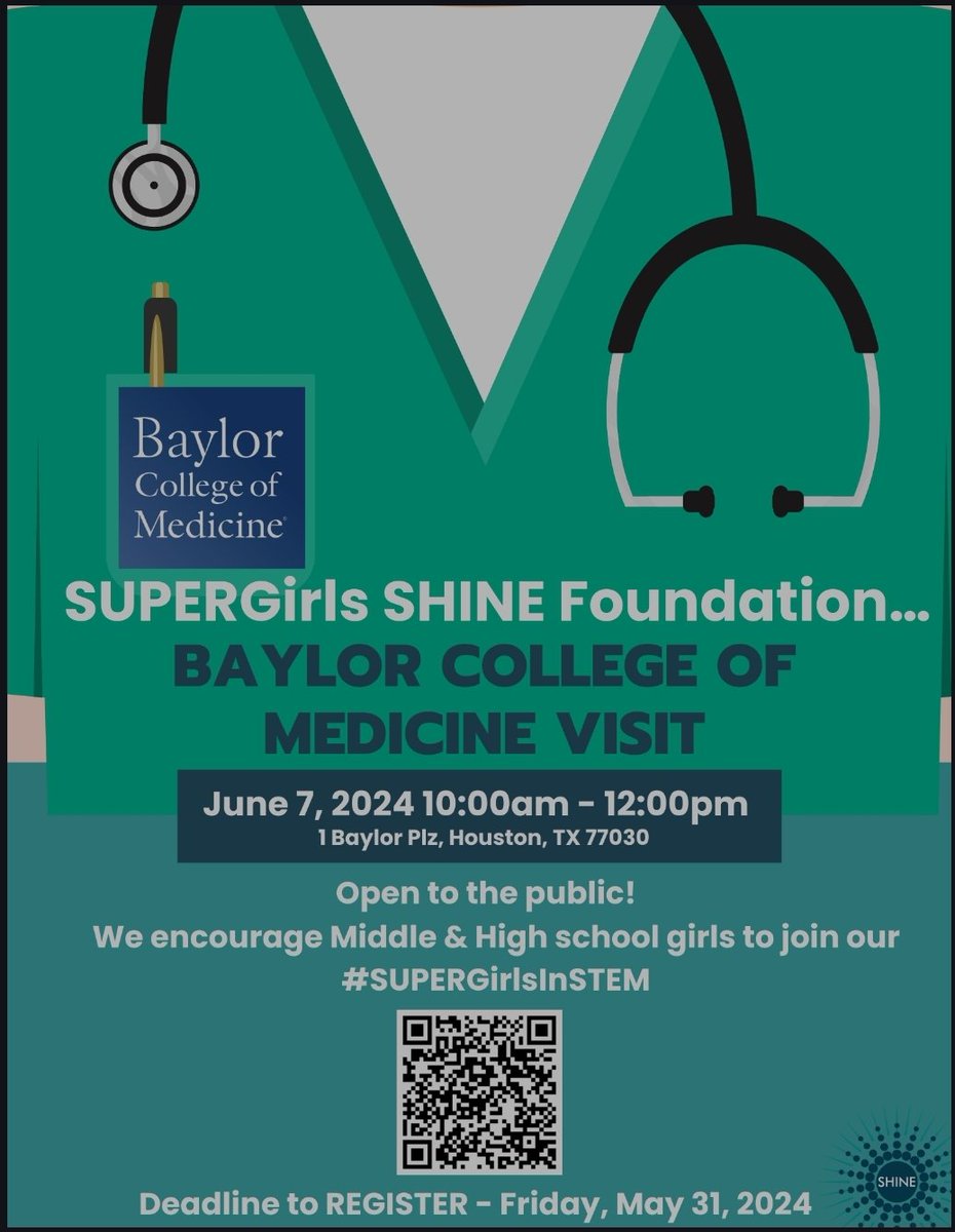 SUPERGirls SHINE Foundation (SGSF) (@supergirlsshine) on Twitter photo #SUPERGirlsInSTEM are on hand at the Jan and Daniel Duncan Nuerological Research Center <a href="/Baylor/">Baylor University</a> College of Medicine. #SUPERGirlsInSTEM are on hand at the Jan and Daniel Duncan Nuerological Research Center <a href="/Baylor/">Baylor University</a> College of Medicine.