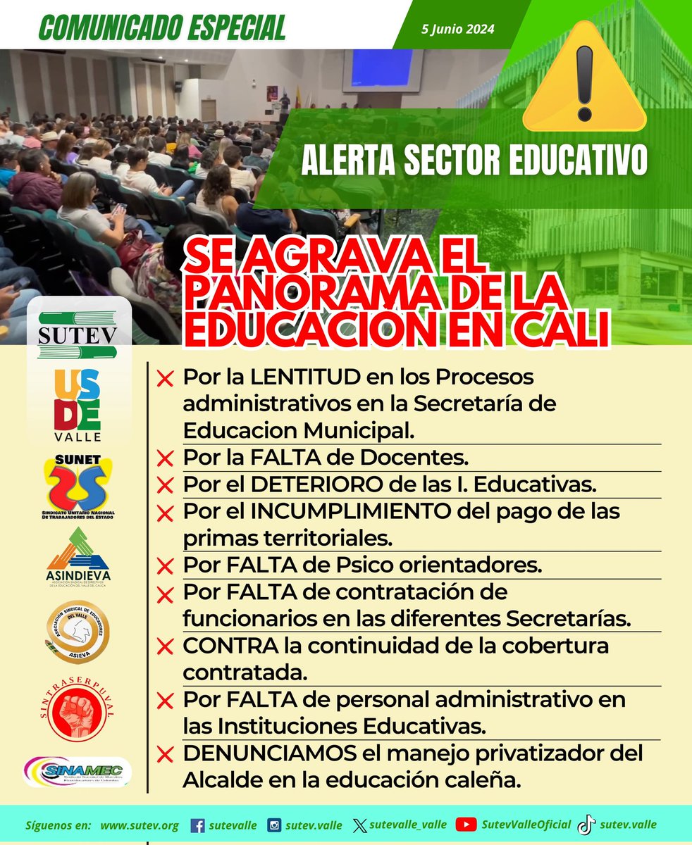 @SunetCali (@sunetcali67100) on Twitter photo @SunetCali solicita audiencia al presidente de la República <a href="/petrogustavo/">Gustavo Petro</a> para buscar solución al conflicto laboral, ante el incumplimiento de fallo <a href="/consejodeestado/">Consejo de Estado</a> pago primas territoriales <a href="/AlcaldiaDeCali/">Alcaldía de Cali</a> @SunetCali solicita audiencia al presidente de la República <a href="/petrogustavo/">Gustavo Petro</a> para buscar solución al conflicto laboral, ante el incumplimiento de fallo <a href="/consejodeestado/">Consejo de Estado</a> pago primas territoriales <a href="/AlcaldiaDeCali/">Alcaldía de Cali</a>