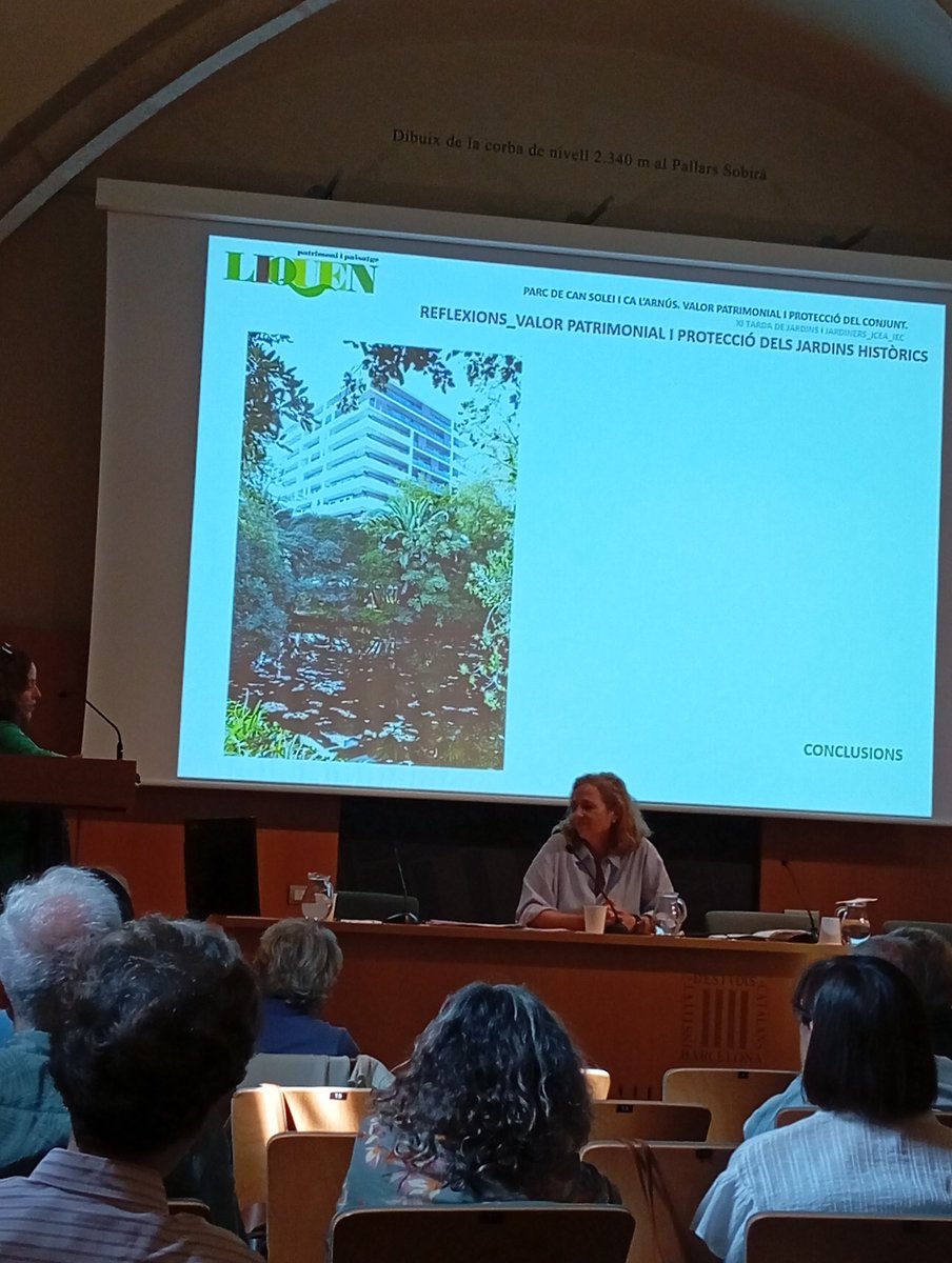 cfolch's tweet photo. Avui a la @IceaCat : XI Tarda de #jardinsijardiners 
Coneixem la història del jardí de Can Solei i Ca l'Arnús, una joia del patrimoni cultural badaloní. Ens ho expliquen la Victòria Bassa i la Roser Vives de Patrimoni i Paisatge LIQUEN https://t.co/jZDTQnOTYf / @Albiol_XG https://t.co/Y2kfSwcwpW