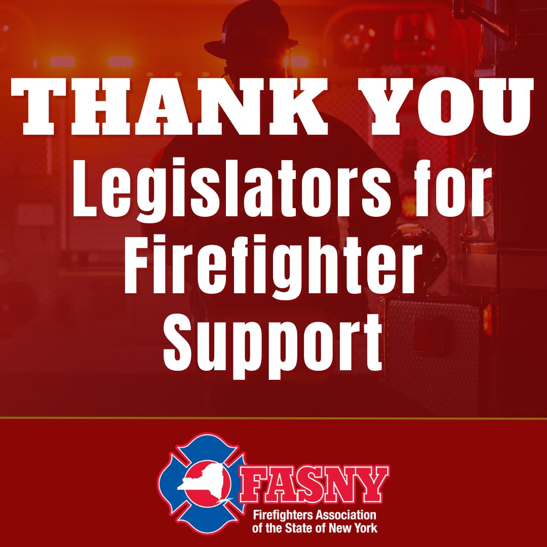 FASNY's tweet photo. #FASNY thanks @NYSSenatorMRM and ASM Stern for championing legislation that will allow 
#volunteerfirefighters serving outside their residential areas to reap the benefits of a real property tax exemption. We urge @GovKathyHochul to sign this piece of legislation into law! https://t.co/wYLu2kB0Pk