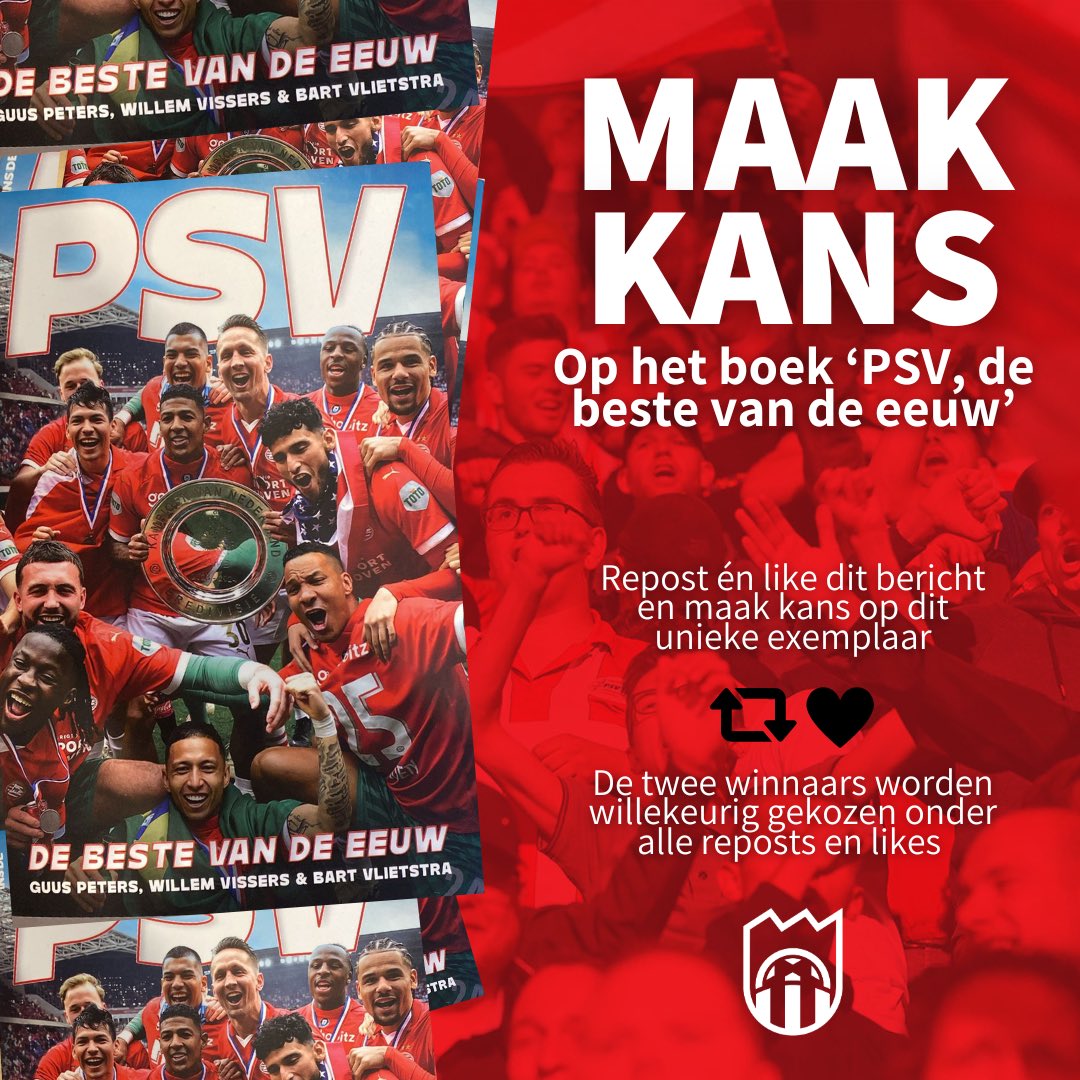 𝗚𝗜𝗩𝗘𝗔𝗪𝗔𝗬! Maak kans op het boek ‘PSV, de beste van de eeuw’ 📕

We geven twee exemplaren van dit mooie boek weg aan onze volgers. Meedoen is simpel, check de afbeelding voor meer informatie! 🤞🏽

#EEUWIGTROUW