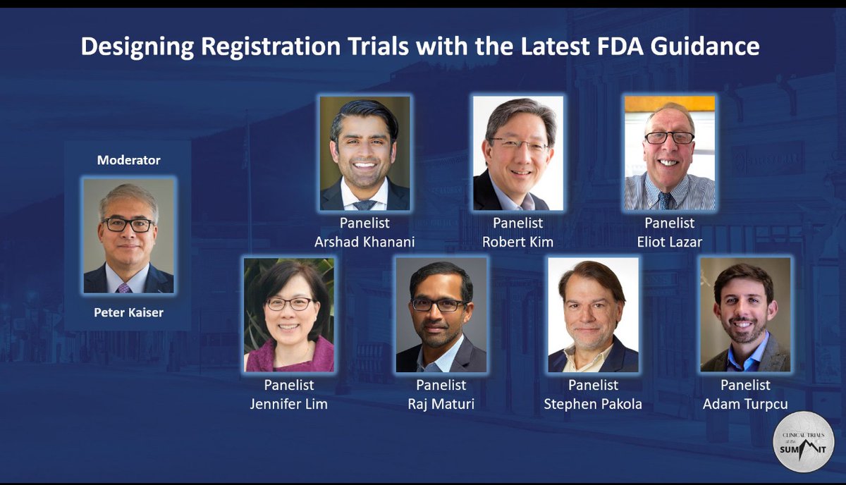 #CTS2024 Meet the faculty for session #11: Designing Registration Trials with the Latest FDA Guidance. As part of their commitment to drug safety &amp; efficacy, the <a href="/US_FDA/">U.S. FDA</a>  &amp; its leadership have a long-standing history of being accessible accelerate innovation.