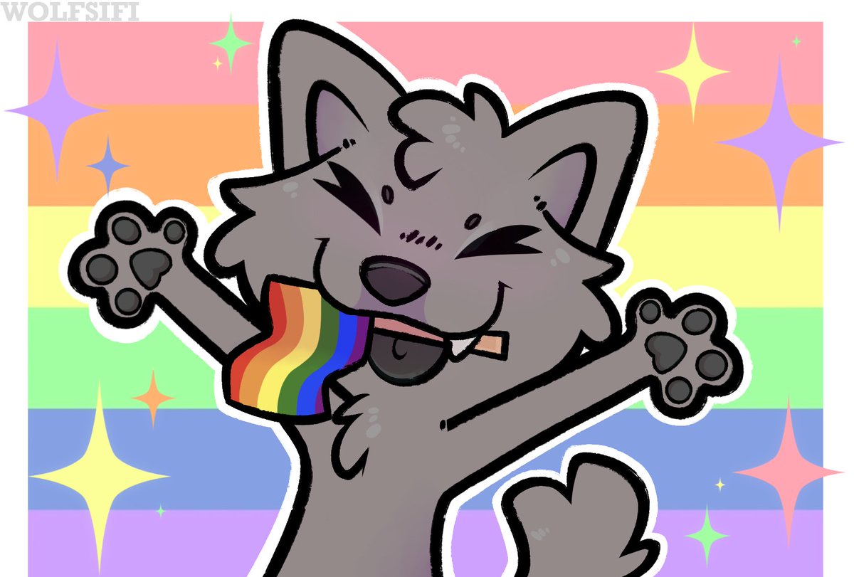 PRIDE YCH RAFFLE ⭐️

HEY WANT FREE ART??? ‼️
Doing a YCH raffle! 

Rules for entry: 
- Follow <a href="/Wolfsifi2/">WOLFSIFI</a> (me)
- Retweet this post!
- Tag the second person for an extra entry! 

RAFFLE ENDS 06/14/24