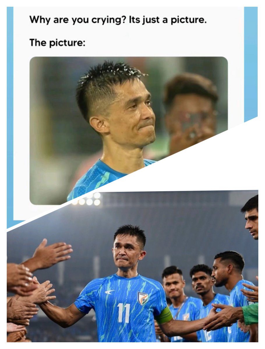 AlkaTweetaholic's tweet image. Who says men don&apos;t cry....🤍
Happy Retirement legend ⭐💖 
#sunilchhetri 
#football 
#sunilchhetri11 
#indianfootball 
@chetrisunil11 🌼💗