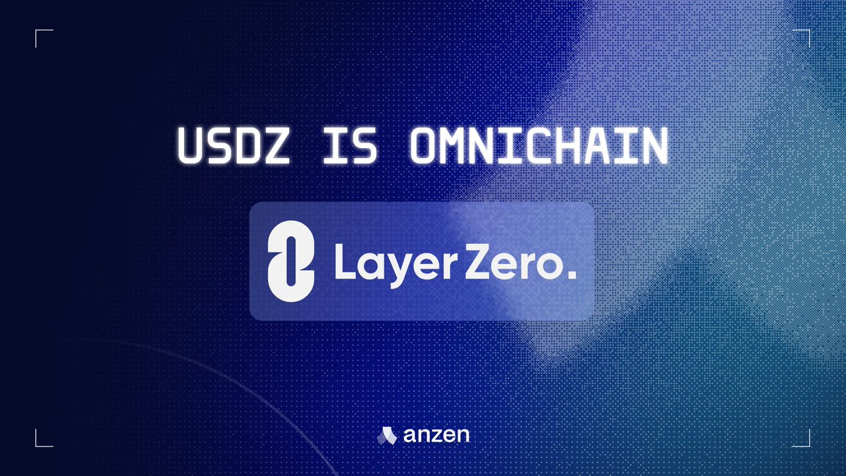 AnzenFinance's tweet image. USDz is Omnichain! 

We've integrated with @LayerZero_Labs to bring a secure and unified token supply of USDz cross-chain.