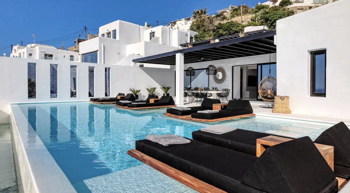 Retreat to your beautifully appointed #luxury villa on the island of #Mykonos, with magnificent sea views and a private infinity pool. Villa Poseidon is your very own piece of paradise on Mykonos to enjoy private moments of comfort in style.  
For more: edgeretreats.com/greece/cyclade…