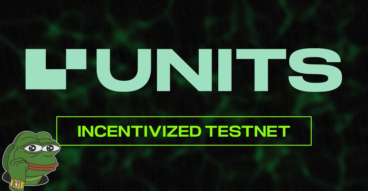 💸 It's time to update your list of tier-1 projects!

@UnitsNetwork launched an Incentivized Testnet and confirmed that points can be exchanged for $Unit0 tokens

How to participate 👇
#airdrop