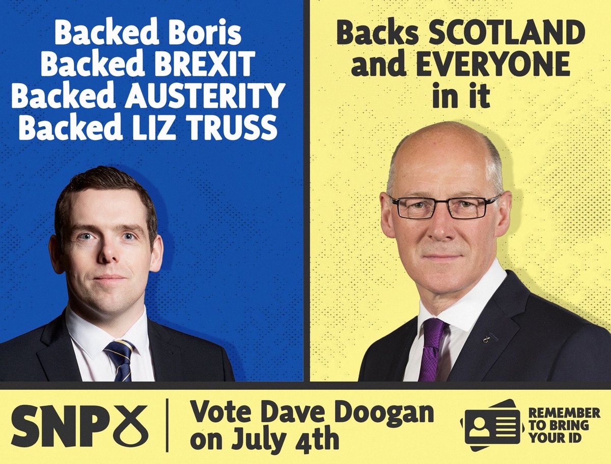 DaveDooganSNP's tweet photo. The difference between the SNP and the Tories couldn’t be clearer. #NeverTrustATory 

#VoteSNP of the 4th of July. https://t.co/aD8tg08pAf