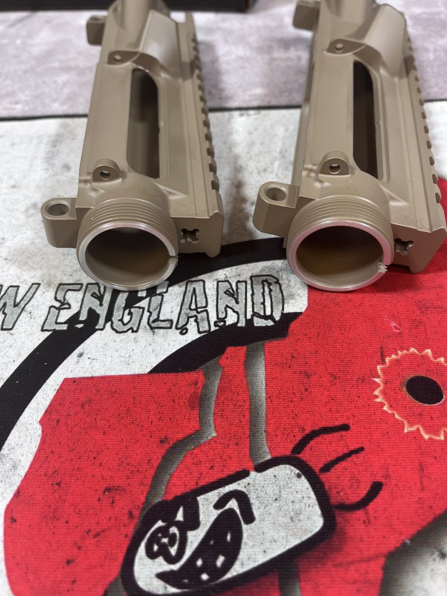 NEMetalJackets's tweet image. @aero_precision #fde upper receivers getting some lapping treatment 
#wheelertools with the assisting