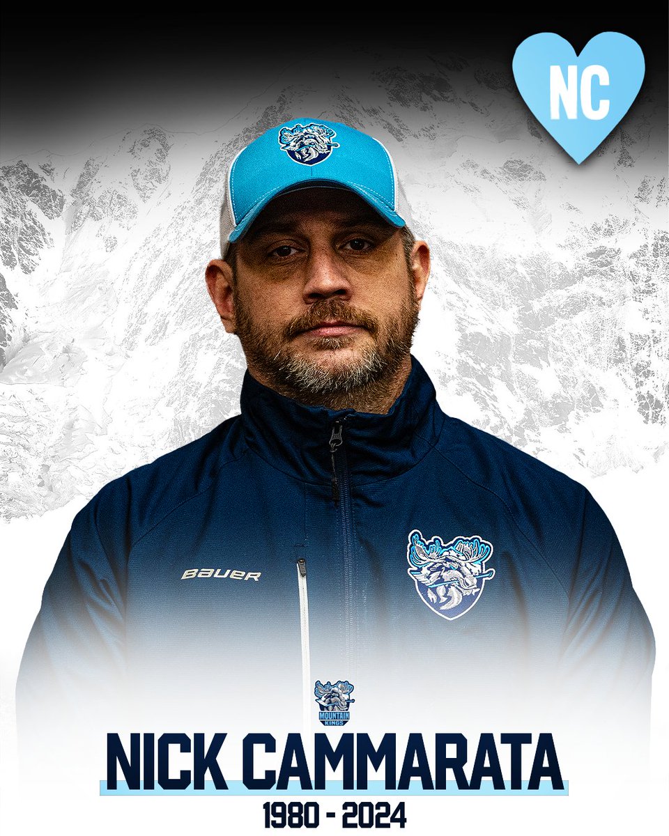 nhmountainkings's tweet image. New Hampshire Mountain Kings Family are mourning the loss of Coach Nick Cammarata who passed Monday from a heart attack, he was 44.

Rest in peace Nick ❤️