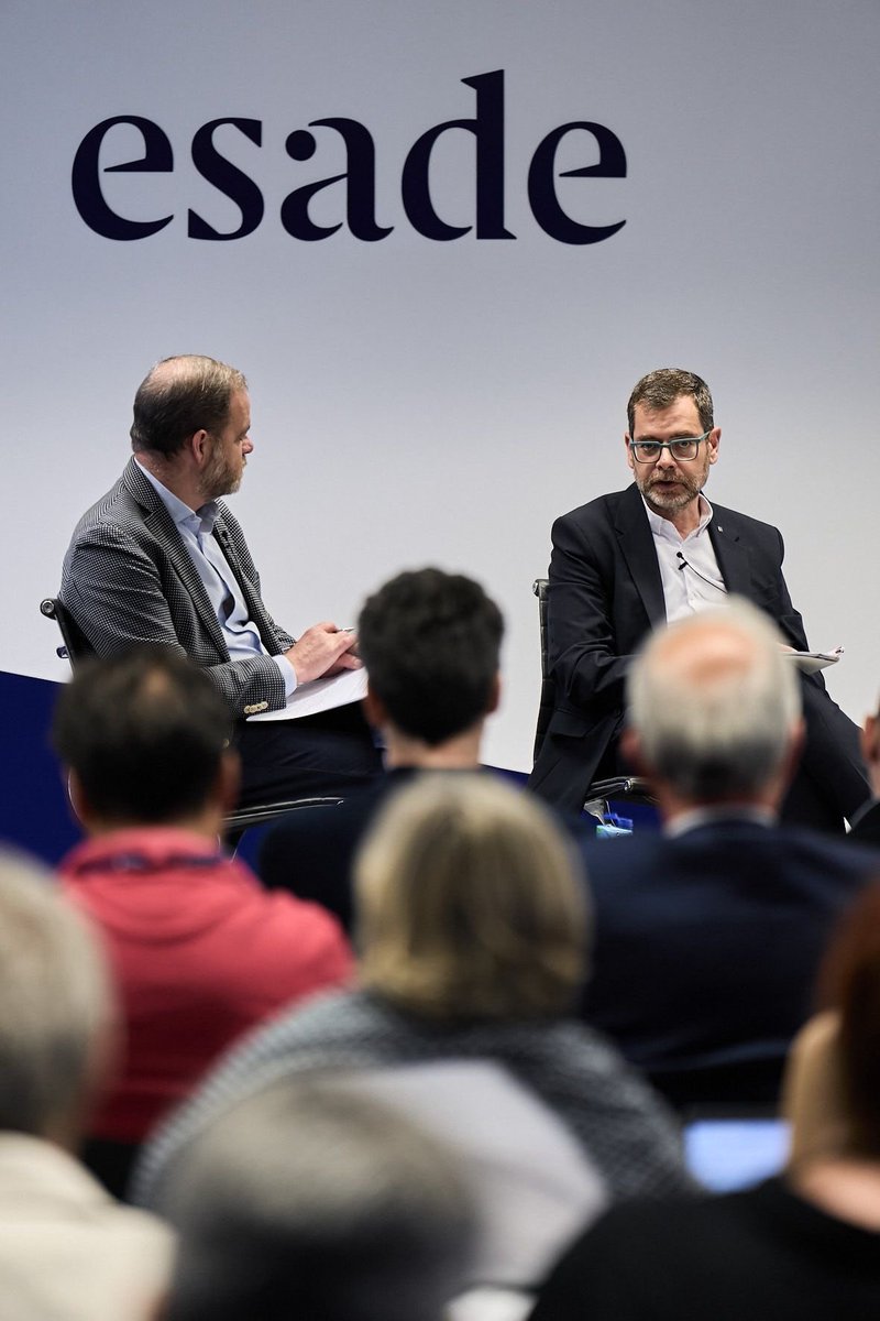 oalcoba's tweet photo. Grateful for the invitation to the @ESADE panel discussion on the impact of #AI. Such a pleasure to share data and insights on how AI is transforming the industry. Congrats to @MarcCortes, Pere Nebot (@caixabank), and @albert_mayol (@NTTDATASpain) for their contributions! https://t.co/a1gkbFLmmm