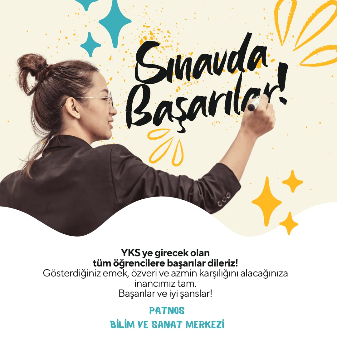 YKS' ye girecek olan tüm öğrencilere başarılar dileriz.💫
Hiçbir başarı tesadüf değildir.📌