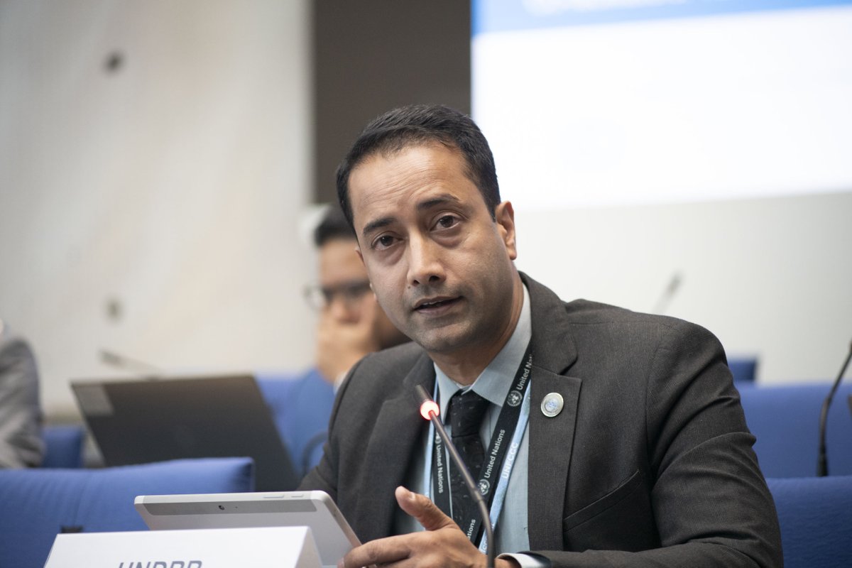 LossandDamage's tweet photo. “@UNDRR has the biggest depository of national and sub national data on disaster impacts and #LossAndDamage....and all data is in the public domain. We urge everyone to follow an open data policy to make the NDCs the basis for the next data revolution.” @animesh00 for @UNDRR. https://t.co/DqKZDBq0vj