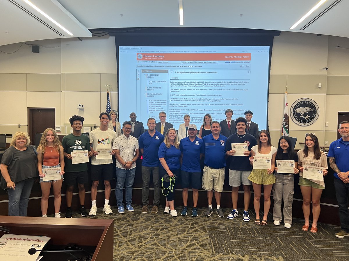 Honored to celebrate our amazing spring sports student-athletes and their dedicated coaches from secondary schools across the District at the Board Meeting! 🏆🎉