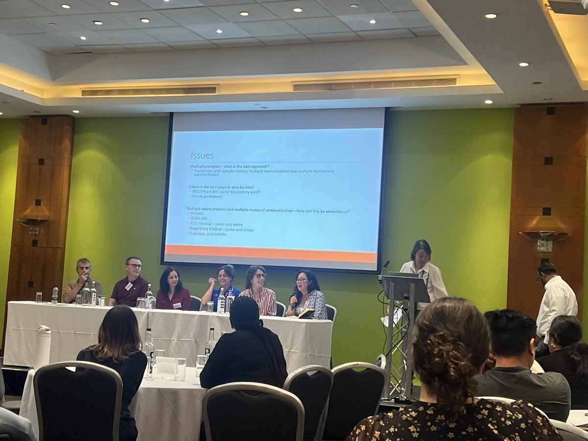 Panel discussion on improving and streamlining the patient journey for our patients with long term ventilation who become unwell in the community - Really great to have parental representation on the panel as well <a href="/GOSH_PGME/">PGME Great Ormond Street Hospital</a> <a href="/GOSHLearnAcad/">GOSH Learning Academy</a> <a href="/NtpccO/">NTPN PCC</a>