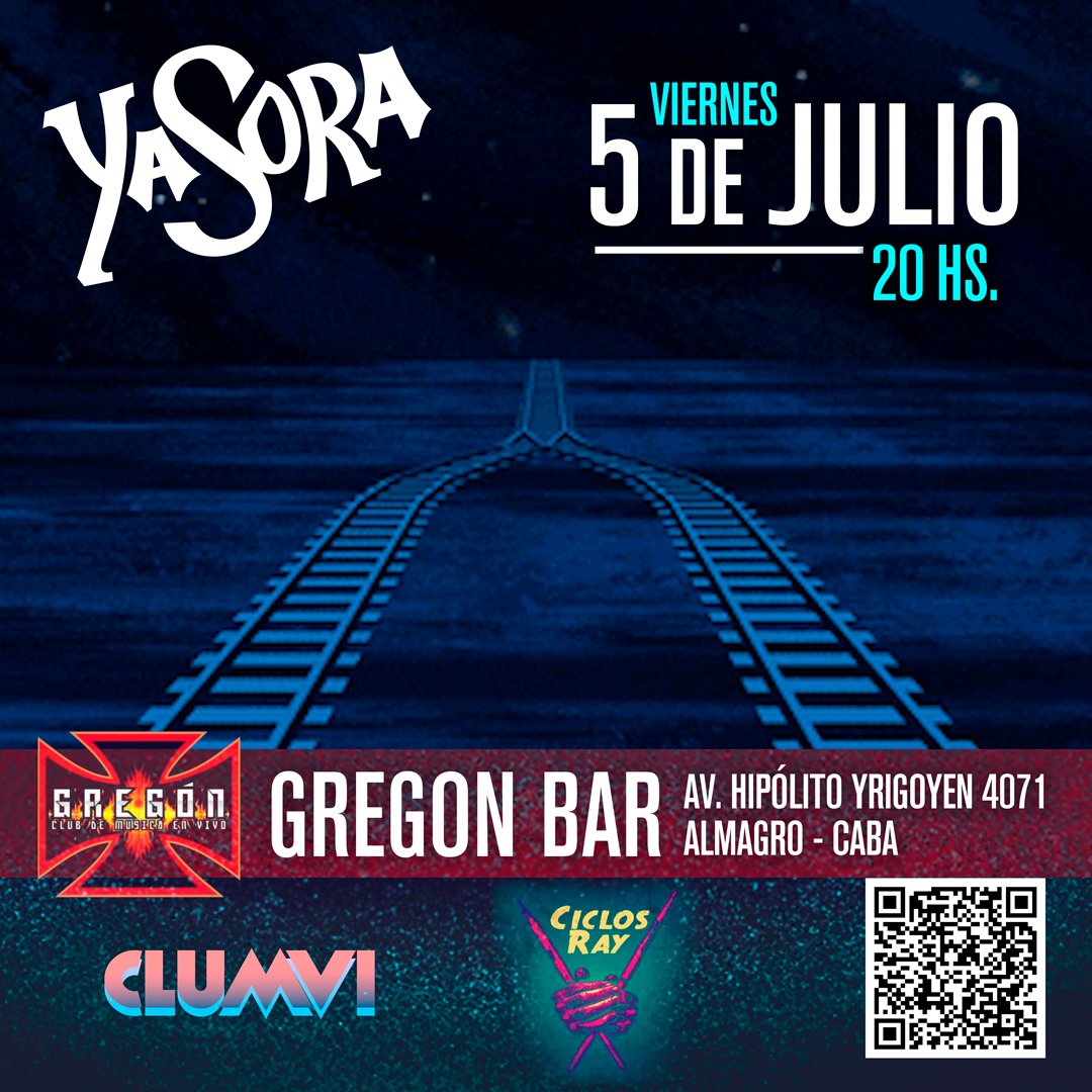 Este camino nos lleva a reencontrarnos!

Ya están las entradas a la venta para el VIERNES 5 DE JULIO en <a href="/GregonBar/">Gregon Bar</a> a partir de las 21 horas.

Ahí nos vemos!!

#yasora #show #envivo #canciones #rock #gregonbar #elsentimientonosenegocia #somos #losgustosenvida