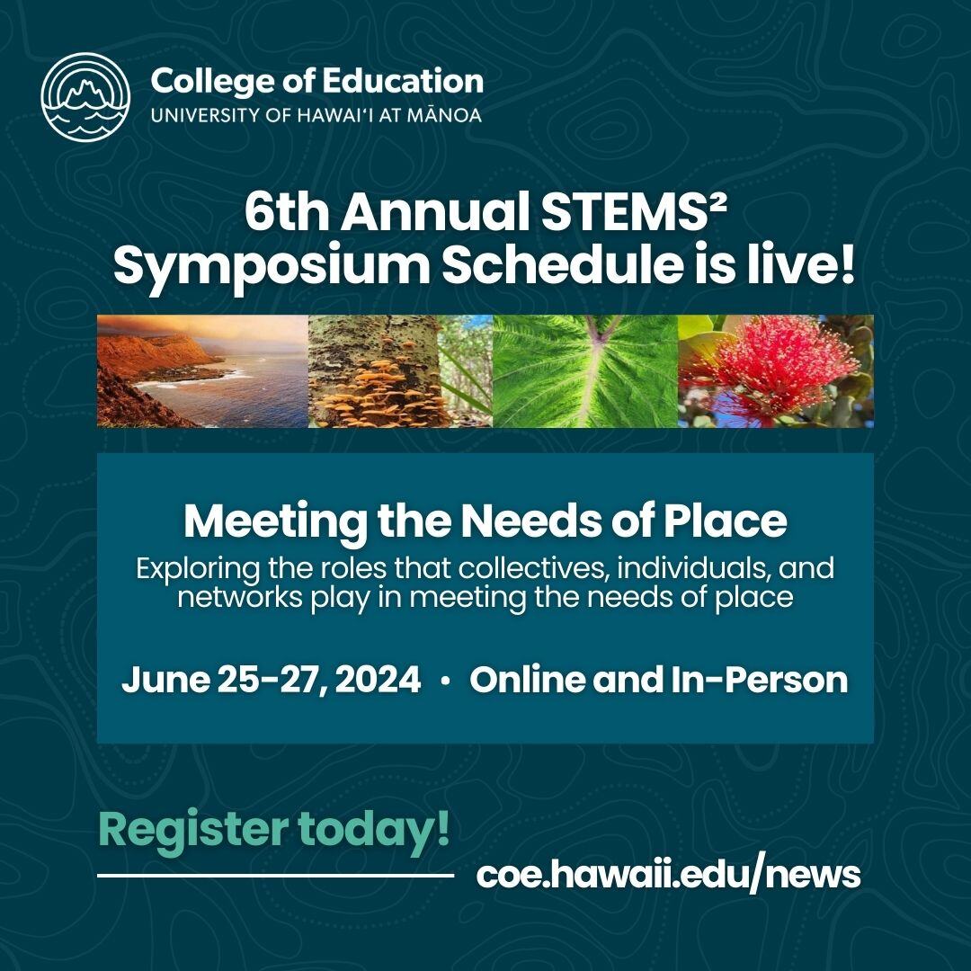 The schedule is live for the 6th Annual STEMS² Symposium!
Register to receive updates and connect with fellow STEMS² enthusiasts!
Many in-person events have limited space, &amp; are listed as free “add-on” events on the registration form. 
Visit bit.ly/3WZNGEb to register!