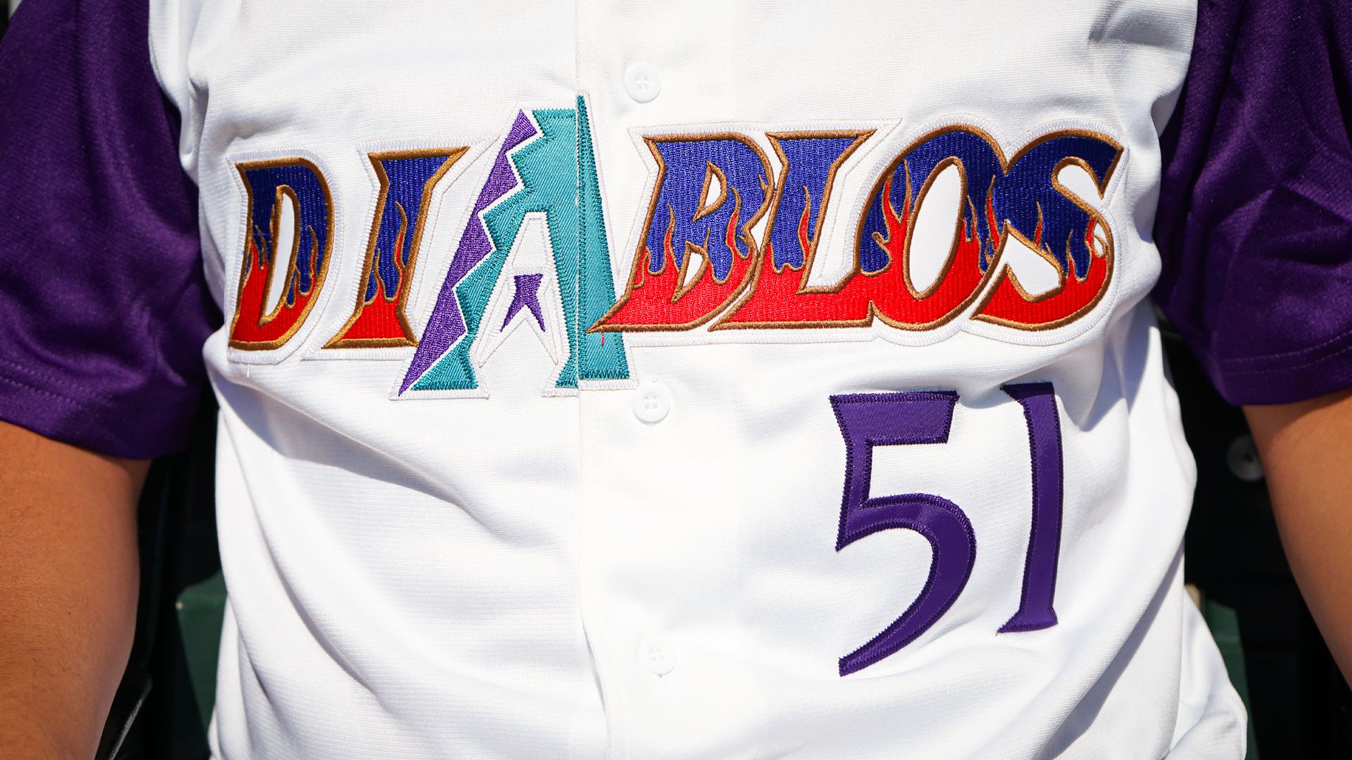 Randy johnson purple jersey deals
