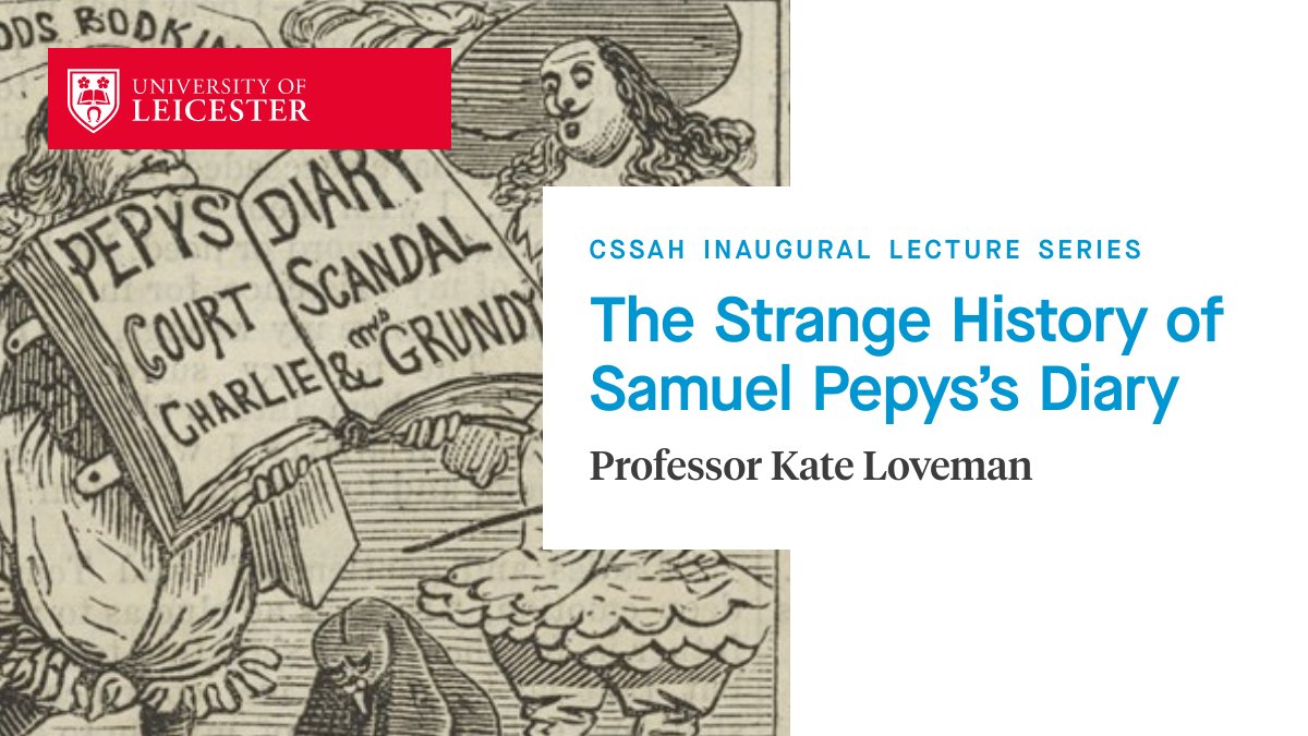 Event | Professor Kate Loveman: The Strange History of Samuel Pepys’s Diary

Kate looks at the odd history of Samuel Pepys’s secret notes, and how it became the most famous English diary. Featuring sex, scandal, and one really Great Fire.

📅 26 Jun
➡️ tickettailor.com/events/cssahev…