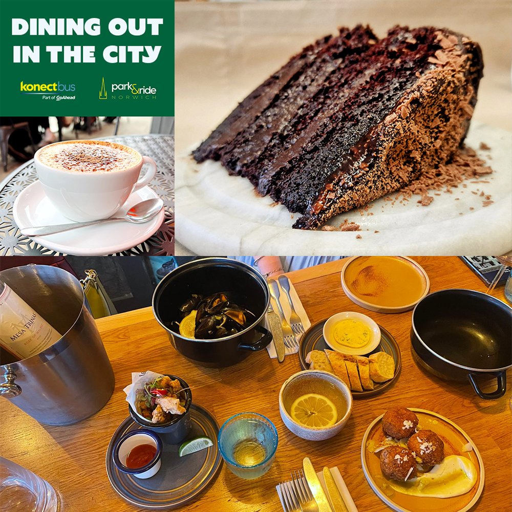 There are so many great options for lunch and dinner in Norwich and with the rising prices of city-centre parking, there’s no better way to get there than by bus!

Read our guide to the best places to grab a bite to eat whilst you're in the city: ow.ly/W68b50S9l65