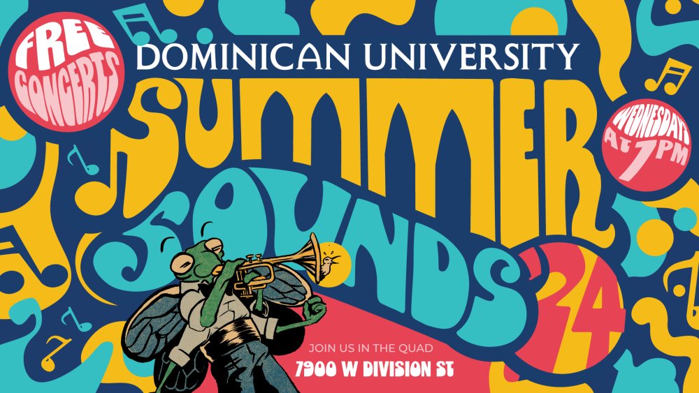 Outdoor music returns to our campus through the Summer Sounds concert series, presented by the DU Performing Arts Center and beginning June 12.
 
These free concerts will take place each Wednesday on the university Quad.

View the full lineup:dom.edu/arts-minds/per…