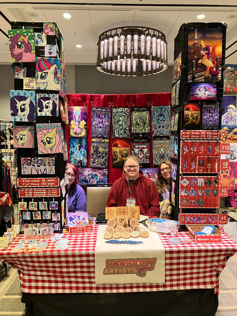 DoubleAWoodburn's tweet photo. Vender hall open come by table 26 for @isabronyart  to see us @solr_01 @ASwirl196  #wcpc24 https://t.co/mpUdVVbAqN
