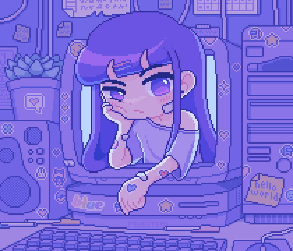 mugitchi's tweet image. hello world