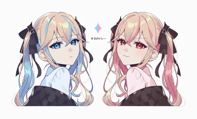 クールな2Pカラーすぴちゃん妄想 #すぴからー 