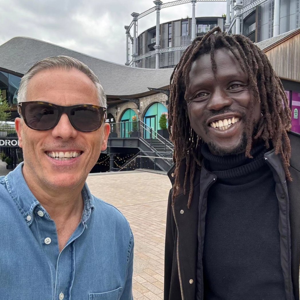 Out and about in London town with the don <a href="/EmmanuelJAL/">Emmanuel Jal</a> we're both hugely grateful for all the support and love on the Pali releases this week 🔥🔥🔥