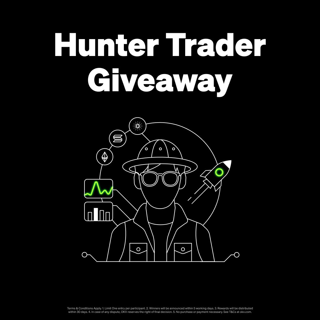 Always on the hunt for new trading opportunities? Calling the 'Hunter' squad.👨‍🎤

We’re giving 2 Hunter traders 1 SOL each 🤯

Simply:
◾️ Follow <a href="/okx/">OKX</a>
◾️ Comment #TraderVibe 
◾️ Tag 3 friends + RT

Ends: June 8 @ 5PM UTC.