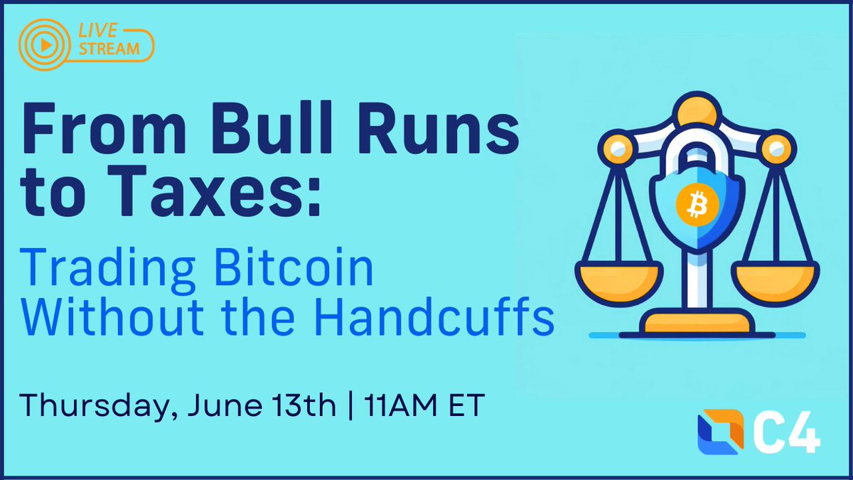 Join our livestream June 13th @ 11am ET with the CBP committee and experts  Chris Lazzaro from CoinTracker and Faiz Rasool from Datos Finance. Learn  responsible Bitcoin buying, selling, and trading, with