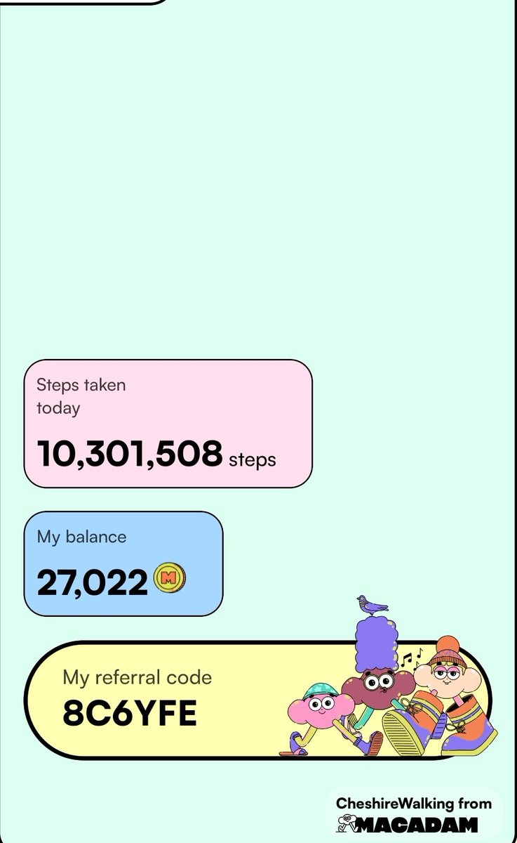 HT27112414's tweet image. Apparently I've walked around chester 30 times over 🤣
*
Make money by walking with Macadam! Download the App and use my code 8C6YFE to receive 1000 Coins as soon as you sign up! 
The link --&amp;gt; macad.am/en
*
#cheshire #cityofchester #chestercity #hreviewschester