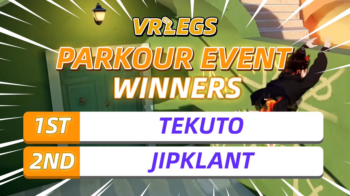 vrlegs9's tweet photo. Congratulations to our #Parkour Event Winners! 🥳

Our #winners are:

🥇 Tekuto
🥈 Jipklant

Please keep an eye on your #Discord messages to receive your prize.  

Also good job to everyone who participated, we hope to see you in the next one! 🫡 

#Winners #Event #Game https://t.co/CWnqqY2JlC