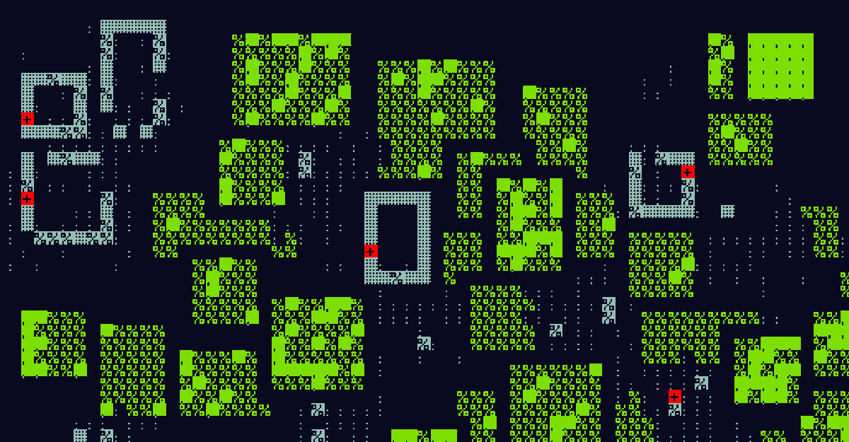 lorenschmidt's tweet photo. i'm making a next gen open world roguelike with a persistent world. elevator pitch impossible, but:

politics-first world building, generated aristocrats, peasant revolts, combat and noncombat playstyles. emphasis on lo fi, high art procedural generation.

#PitchYaGame https://t.co/ut6qnTJScB