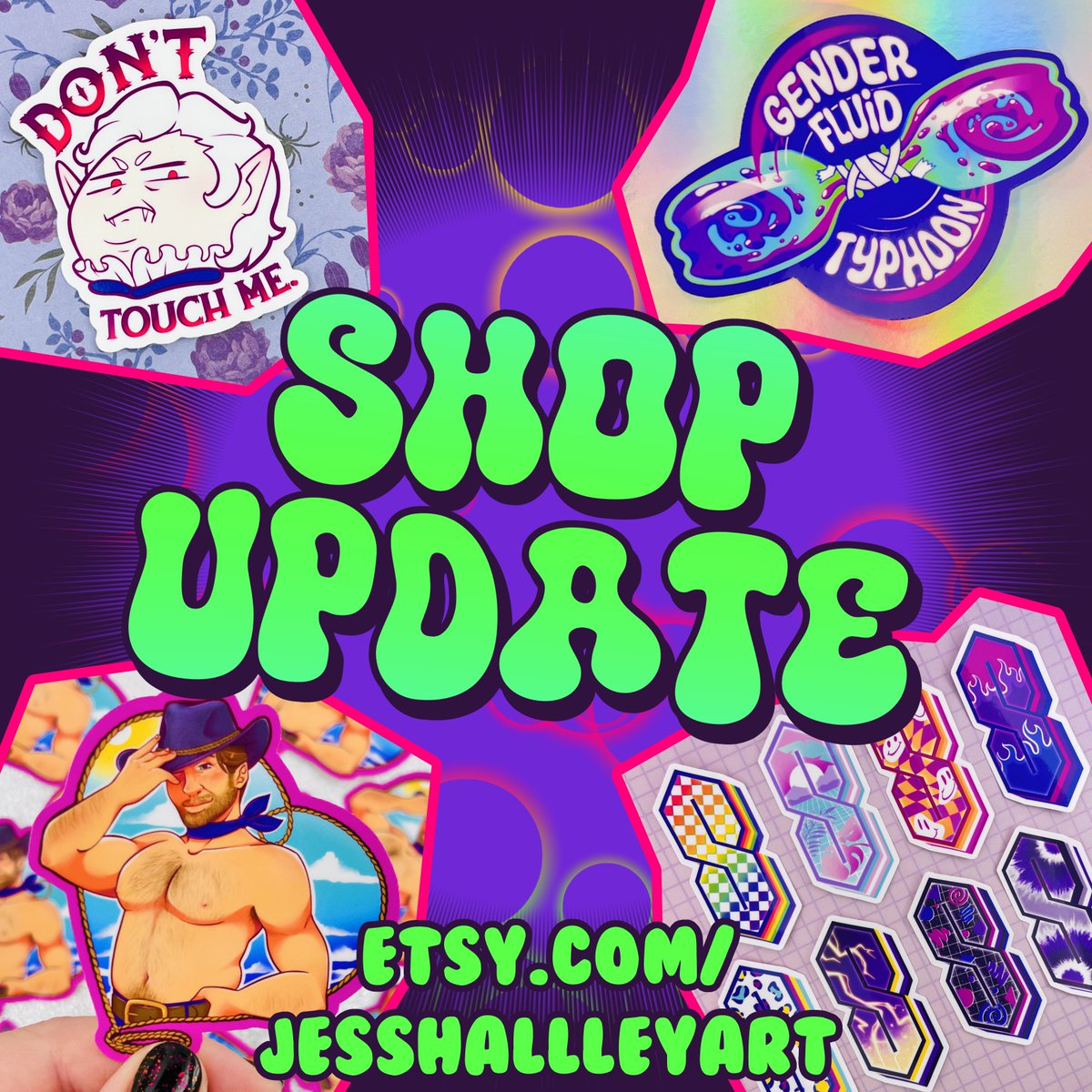 jesshalleyart's tweet photo. Shop is back open and updated with fresh new goodies! https://t.co/obGmdIX1Jn
