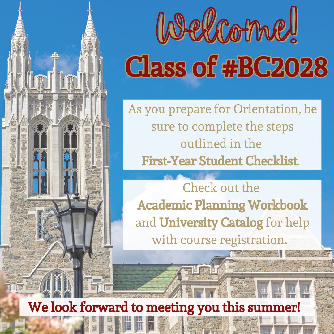 Welcome class of #BC2028! 🦅