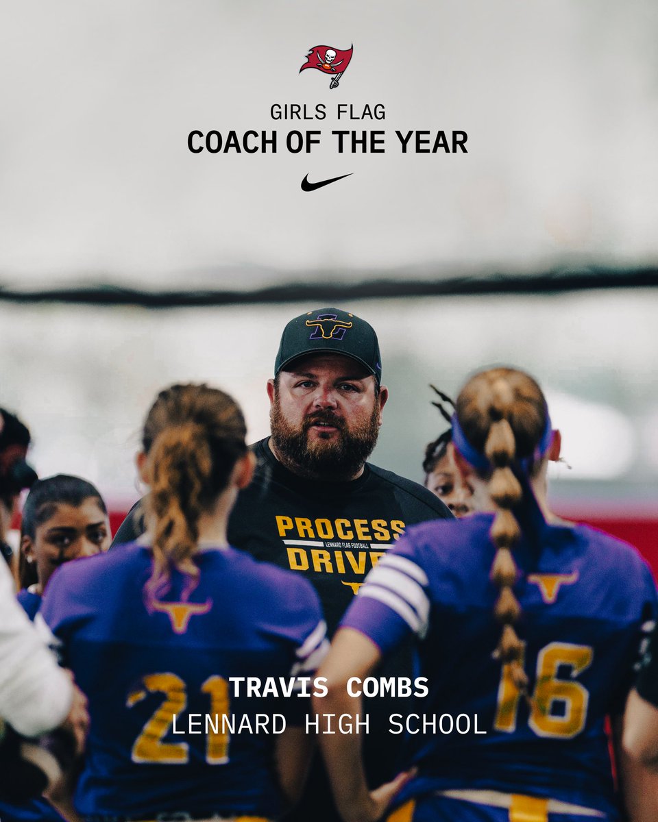 Congrats to <a href="/LonghornsFlagFB/">Lennard Flag Football</a>'s Travis Combs for being named the 2024 Coach of the Year! 👏