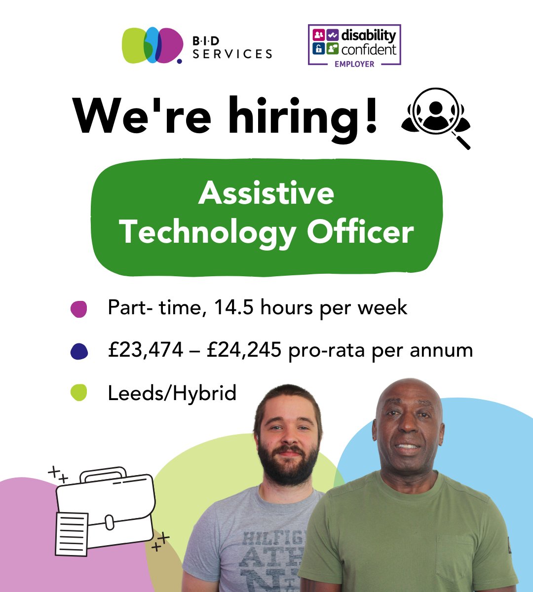 BID Services (@bidservices) on Twitter photo Our team at <a href="/BIDLeeds/">Leeds Sensory Services</a> are looking for an Assistive Technology Officer! Visit our website for more information bid.org.uk/vacancy/assist… Our team at <a href="/BIDLeeds/">Leeds Sensory Services</a> are looking for an Assistive Technology Officer! Visit our website for more information bid.org.uk/vacancy/assist…