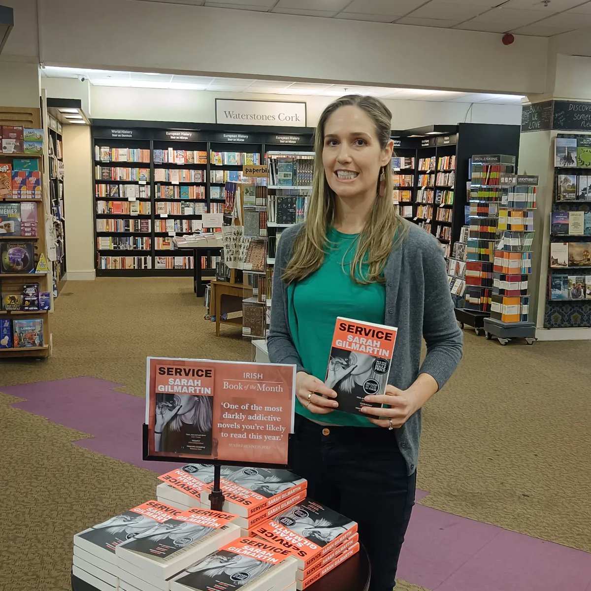 Waterstones Cork (@waterstonescrk) on Twitter photo Huge thank you to <a href="/sarahgilmartin_/">Sarah Gilmartin</a> for signing copies of her book 'Service'. Signed copies are available in store now! Huge thank you to <a href="/sarahgilmartin_/">Sarah Gilmartin</a> for signing copies of her book 'Service'. Signed copies are available in store now!